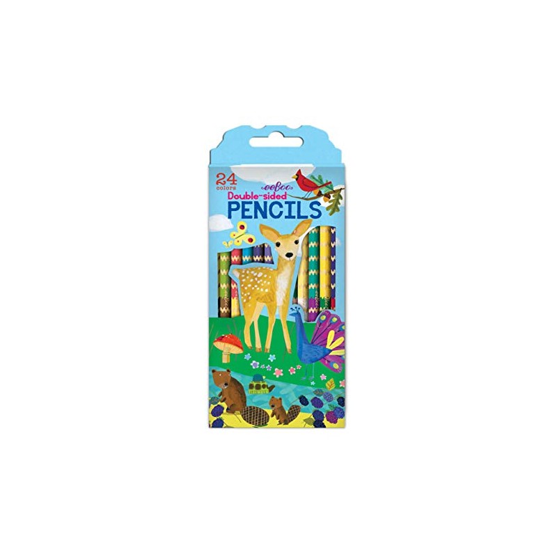 Eeboo, Pencil Life On Earth Double Sided 12 Count