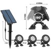 T-SUN Solar Pond Lights, 3-in-1 RGB Solar Underwater Pond Lights,