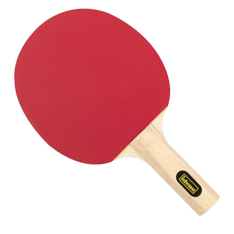 Idena 40201 Beginners Table Tennis Bat with Straight Wooden Handle,
