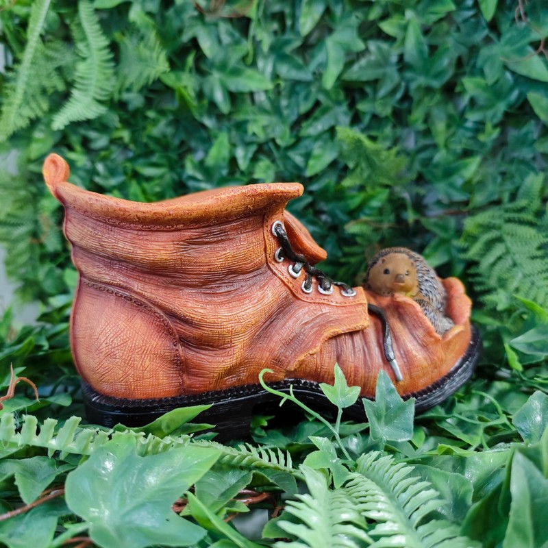 Hedgehog Boot Planter by Vivid Arts size D