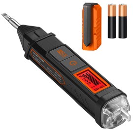 AstroAI VTS Voltage Tester with Screwdriver, Non-Contact Electrical Tester, Dual Range AC 12V/70V-1000V, Live Wire Test, Wire Breakpoint Finder, Audible Alarm, LCD Percentage Display, Orange