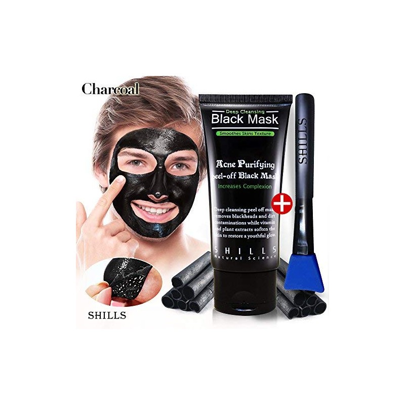 SHILLS Blackhead Remover,Pore Control, Skin Cleansing, Purifying Bamboo Charcoal, Peel