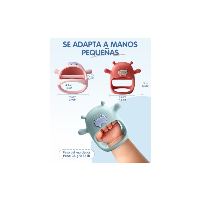 Cieloazul Teether Mordedores Beb?, Mordedor Silicona