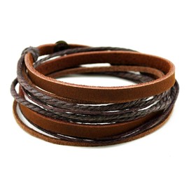 axy Series 1 TWIC1! Wrap Bracelet, Genuine Leather Surfer Bracelet, Leather bracelet