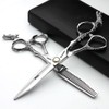 Silver 440c High Hardness Sharp Professional Hairdressing Scissors 6 Inch