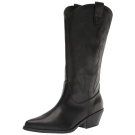 Madden Girl Women's Redford Western Boot, Black Paris, 9