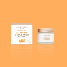 Crema de día energizante con vitamina C y colágeno Lanocreme