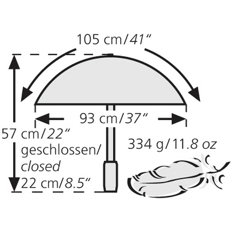 Unknown Adult (Unisex) Dainty Automatic Umbrella, blue