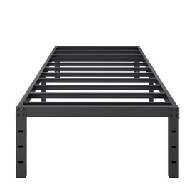 SHLAND Bed Frame Twin, 18 Inch Metal Twin Platform Bed Frame No Box Spring Needed, Mattress Foundation, Storage Space, No Noise, Easy Assembly