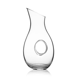 Luigi Bormioli Crescendo 48 Ounce Carafe, Crystal Glass Pitchers, Dishwasher Safe Decanter, Made In Italy