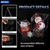 Worown 6 Pcs Acrylic Cube Box with Lid, Clear cube