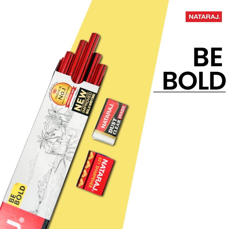 NATARAJ 621 bold writing pencils - 10pcs