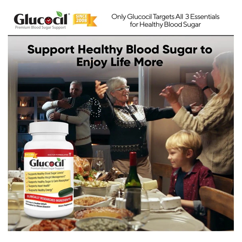 Glucocil Softgels - Apoyo Azúcar En Sangre Saludable