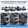 BAKAFOH CNC Aluminum Front Wheel Axle Nut Covers Caps For