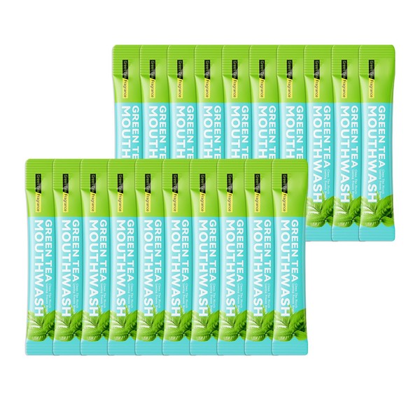 Mini Mouthwash Kit,Travel Size Portable Fresh Breath Mouth Wash,Green Tea