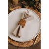 Beige Paper Napkins | Linen Feel Guest Disposable Cloth Like