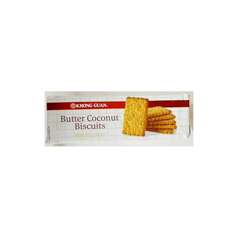 Butter Coconut Biscuits, 7.05 oz, 200g,3 Packs