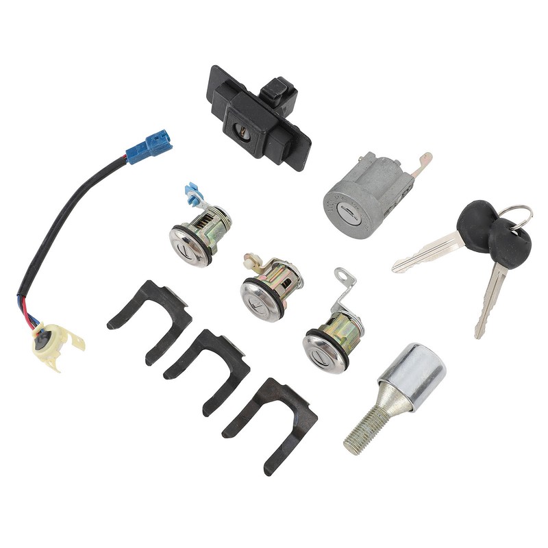 Car Full Lock Cylinder Key Set MR259111 Replacement for Mitsubishi