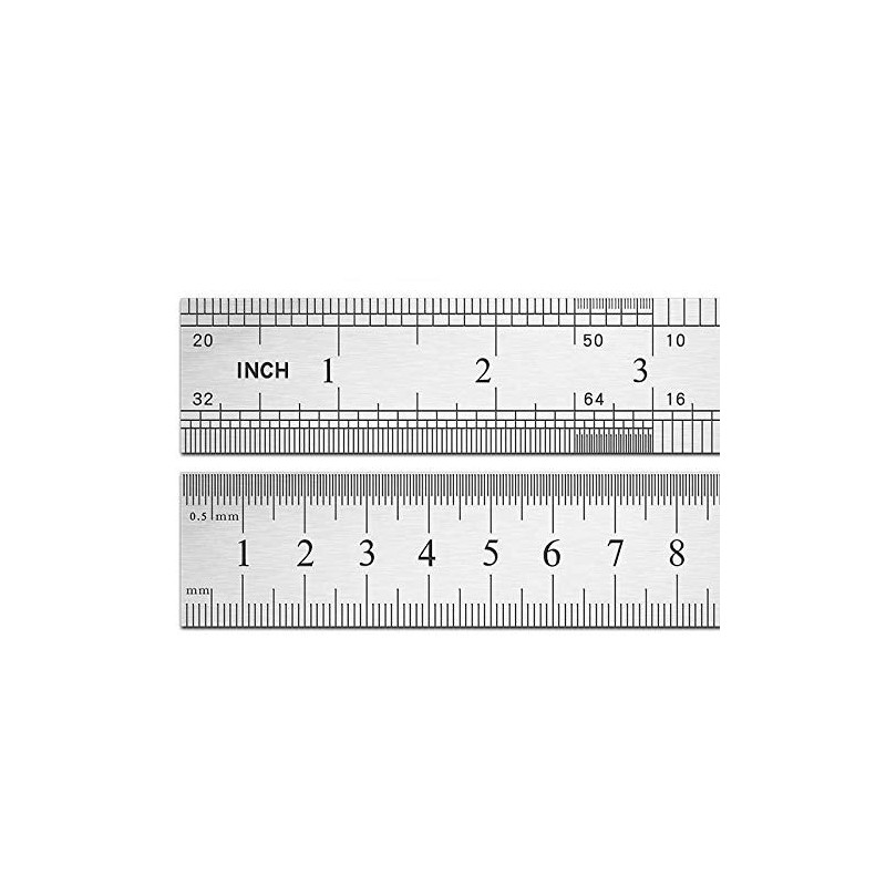 Large Stainless Steel Ruler Rule Measuring Measure Straight Edge 1