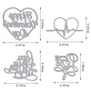 Hying Valentine's Day Words Cutting Dies for Card Making and