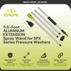 Sun Joe 5.5 Ft Pressure Washer Extension Spray Wand, Aluminum