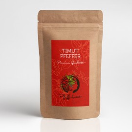 Pfefferbraut Nepalese Himalaya Timut Pepper 50 g - Captivating Scent of Grapefruit and Lemon - Botanical Relative of Chinese Szechuan Pepper