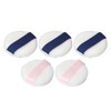 5pcs Face Powder Puff Double Sided Raised Pile Soft Skin