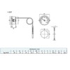 THERMIS 2037 Round Capillary Thermometer Used for Boilers, Heating and
