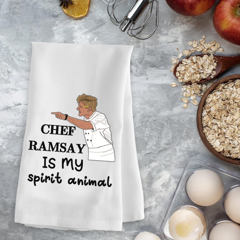 Hk Chef Ramsay Kitchen Towel Cooking Show Gifts Chef Ramsay