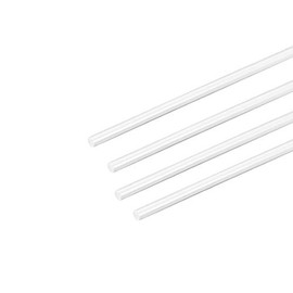 uxcell ABS Styrene Plastic Round Bar Rod,1/16 inch Dia 20 inch Length,White for Architectural Model Making DIY 4pcs