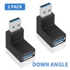 Poyiccot USB 3.0 Adapter, USB L-Shaped, L-Shaped, 9-Shaped, Direction Convert
