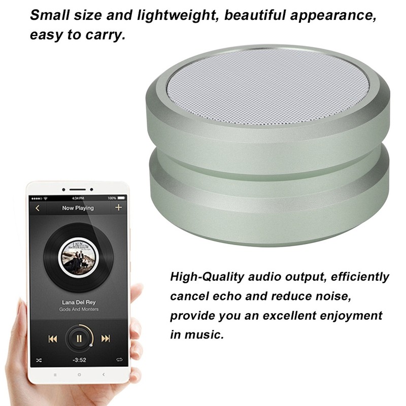 JKR-5 Bluetooth 4.2 IPX7 Waterproof Round Wireless Speaker FM Radio