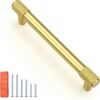 KNOBWELL 6 Pack Knurled Vintage Antique Champagne Bronze Solid 3