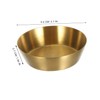 NOLITOY Metal Sauce Bowls Elegant Round Condiment Cups for Sushi