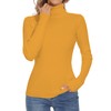 Biffxeu Yellow Turtleneck Sweaters for Women Ribbed Sweater Jumpers Knit