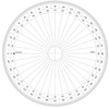 Graphoplex gx130d Full Circle Protractor Clear