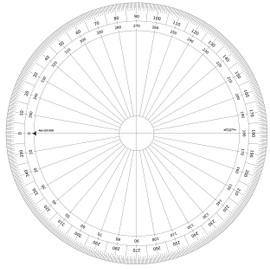 Graphoplex gx130d Full Circle Protractor Clear