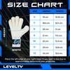 Levelty Adult Goalie Goalkeeper Gloves with Finger Protection Men Breathable
