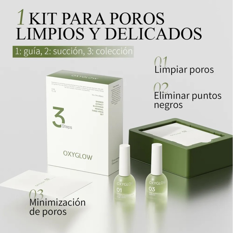 3 Piezas Oxyglow Acne Loción Secante Noche Cuidado Facial Mixta