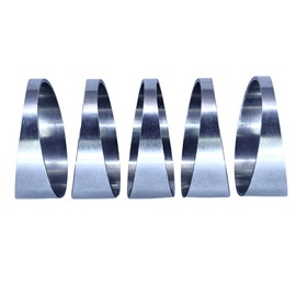 REMTUNE 90 degree 5" 304 Stainless Steel Tight Radius Pie Cuts (Not Welded) - Laser Cut and Deburred for Custom Exhaust and Fabrication Projects (5pcs)