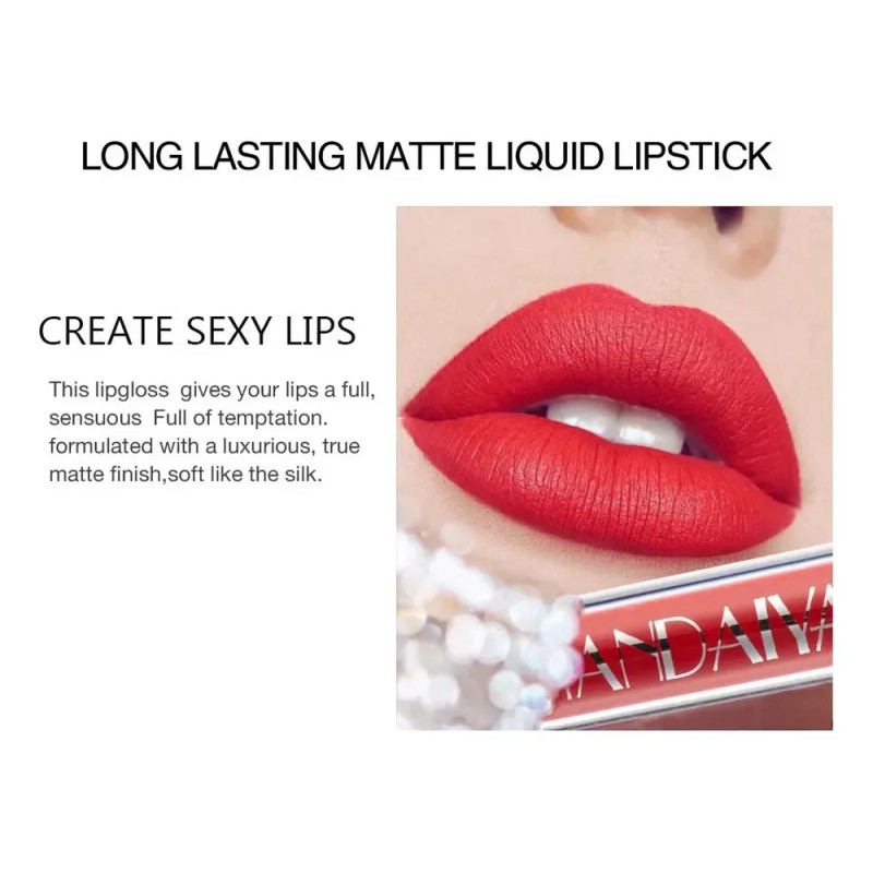 Set 6 Piezas Labial Líquido Mate Nude A 6pcs