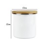 Purely Home Indigo Polka Dots Spots Tea Canister - White