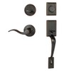 Dynasty Hardware RID-HER-405-12PR Ridgecrest Front Door Dummy Handleset, Aged Oil