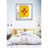 GRANDART.COM - New Mexico Color Map - Canvas Wall Art