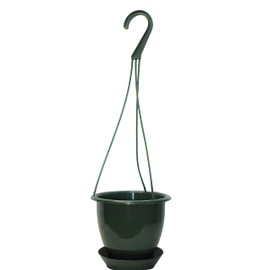 Dogwood Farm Market 4.5'' Mini Dark Green Plastic Hanging Basket by Koba (5)