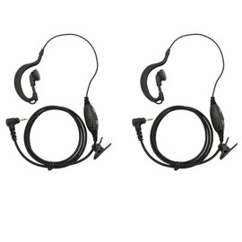 GoodQbuy 2Pcs Clip Ear Headset/Earpiece Mic is Compatible with Uniden GMR 2 Two Way Radio Walkie Talkie