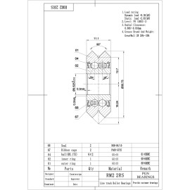 PGN Bearings (4) RM2-2RS 3/8" Premium Rubber Sealed V W Groove Roller Ball Bearing V-Guide