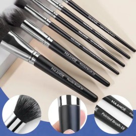 Brochas De Maquillaje Kit 20 Pcs Para Maquillaje Profesional Color Negro                                                                              