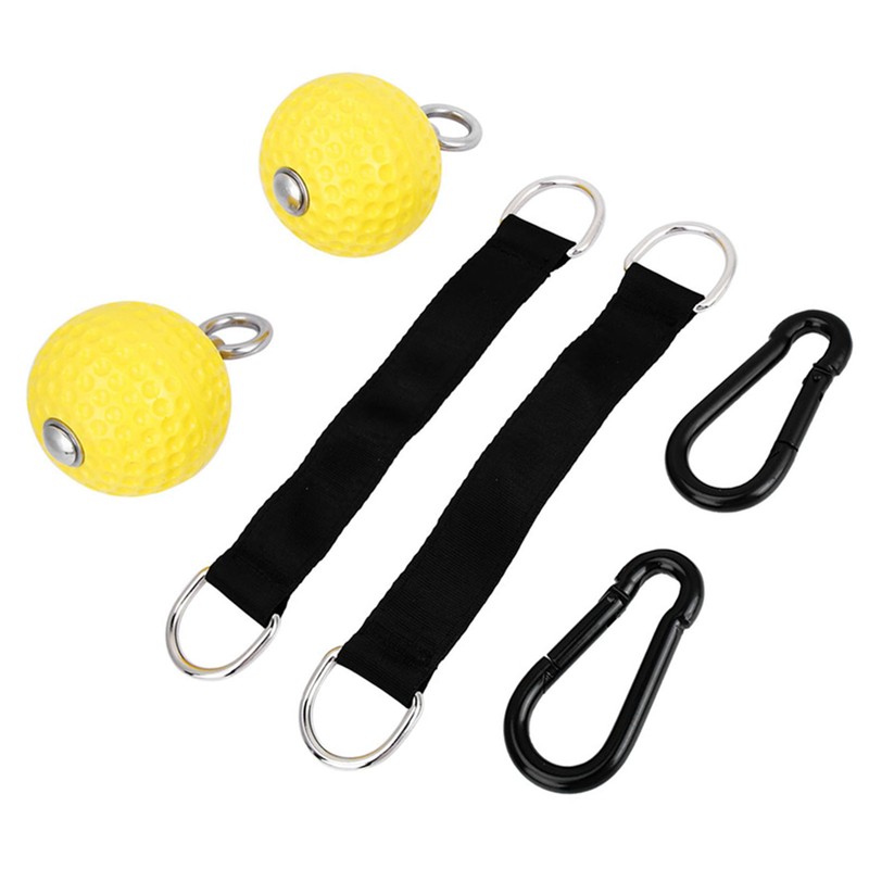 Yellow Pull Up Arm Strength Training Hanging Ball Gym Exercise