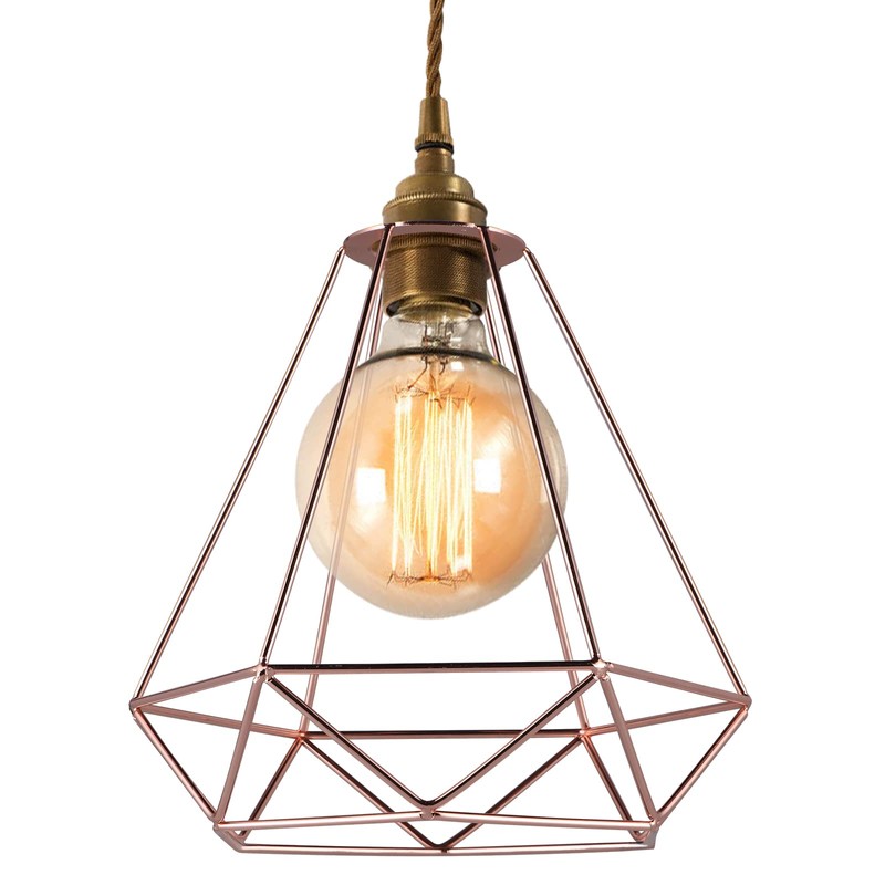 Skelang Metal Ceiling Lamp Shade, Geometric Lampshade with Reducer Ring,